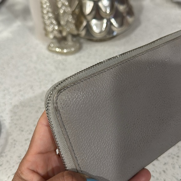 🩶SAINT LAURENT PARIS Zip Around Leather Wallet - Picture 14 of 16